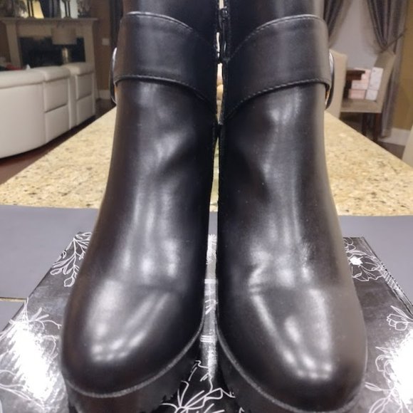 ATALINA PLATFORM BUCKLED SHORT BOOTS - Picture 4 of 15